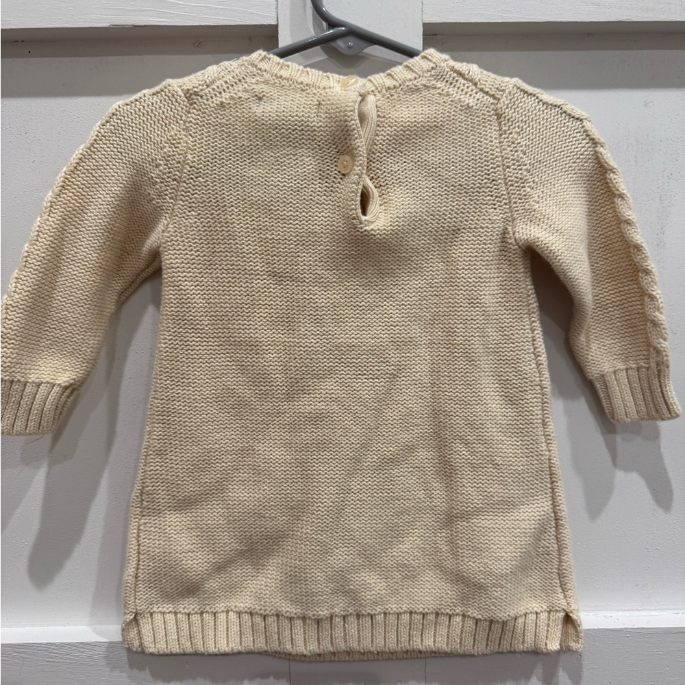 GAP Cream Cable Knit Kids Dress - Picture 2 of 3